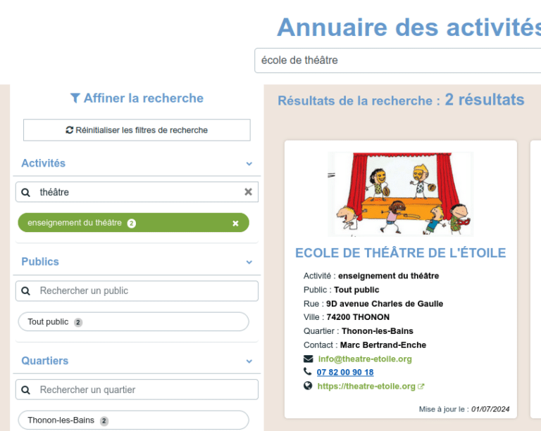 Annuaire asso